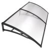   35"x 77" Door Window Outdoor Awning Patio Cover Black Bracket 