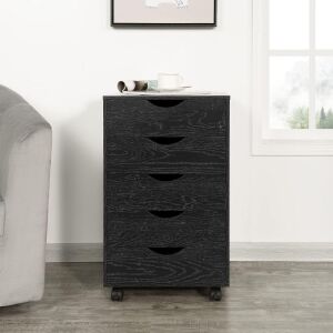 Naomi Home Taylor 5 Drawer Storage Cabinet with Wheels