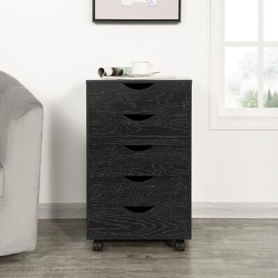 Naomi Home Taylor 5 Drawer Storage Cabinet with Wheels