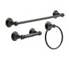 Delta Porter 3-Piece Bath Hardware Set with 18 in. Towel Bar, Toilet Paper Holder, Towel Ring in Oil Rubbed Bronze