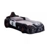 Furniture of America Castlerock Black and White Twin Kid's Police Car Bed with Sound and LED Lights - 2