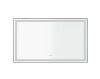 Andrea 60 in. W x 36 in. H Large Rectangular Metal Framed Dimmable AntiFog Wall Mount LED Light Bathroom Vanity Mirror in Black