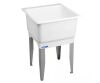 MUSTEE Utilatub 20 Gallon 23 in. x 25 in. Freestanding Laundry/Utility Sink in white