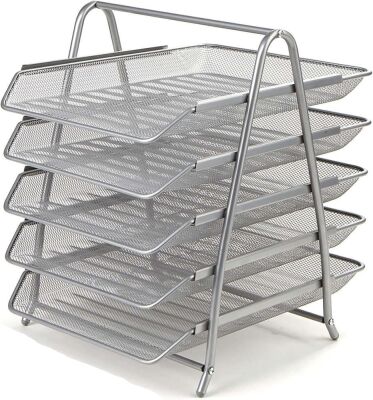 Mind Reader 5-Tier Paper Tray, Desktop Organizer