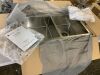 Glacier Bay Tight Radius 36 in. Undermount 50/50 Double Bowl 18 Gauge Stainless Steel Kitchen Sink with Accessories - 2