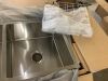Glacier Bay Tight Radius 36 in. Undermount 50/50 Double Bowl 18 Gauge Stainless Steel Kitchen Sink with Accessories - 4