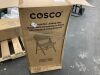 Cosco Commercial Plastic, Indoor/Outdoor Folding Chair, White Speckle, 4-Pack - 2