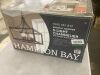 Hampton Bay Boswell Quarter 20 in. 5-Light Distressed Black Farmhouse Pendant  - 4