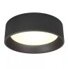 Artika Alton 13 in. 1-Light Modern Black Integrated LED 3 CCT Flush Mount Ceiling Light Fixture