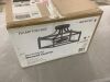 Hampton Bay Boswell Quarter 12-1/2 in. 2-Light Distressed Black Farmhouse Open Cage Semi-Flush Mount Ceiling Light - 3
