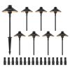 VEVOR 8 Pack Low Voltage Landscape Path Lights, 3W 210LM 12V-24VAC/DC 