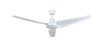 Hampton Bay Industrial 60 in. Indoor/Outdoor White Ceiling Fan with Wall Control, Downrod and Powerful Reversible Motor
