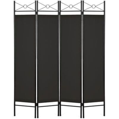 4-Panel Folding Privacy Screen Room Divider Decoration Accent, 6ft