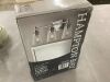 Hampton Bay Wakefield 22 in. 3-Light Chrome Modern Vanity with Clear Glass Shades - 3