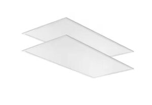 Lithonia Lighting Contractor Select CPX 2 ft. x 4 ft. White Integrated LED 4692 Lumens Flat Panel Light, 4000K, 2 Pack 