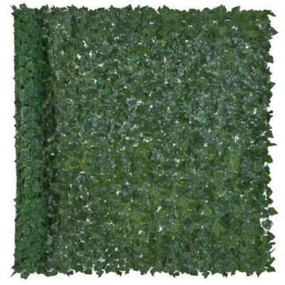 Outdoor Faux Ivy Privacy Screen Fence 96x72" 