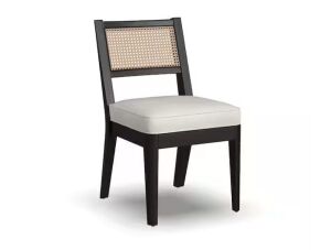 Brentwood Black Cane Back Armless Chair