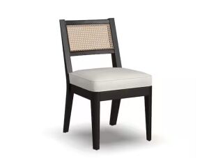 Brentwood Black Cane Back Armless Chair