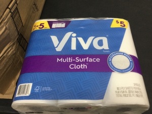 Box of Viva Multi-Surface Cloth 8 Packs