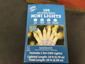 Box of Led Mini Warm White Lights 6 Pack