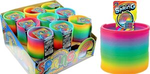 JA-RU Rainbow Spring Toy, 18-Pack