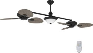 Ovlaim 86 inch Large Double Ceiling Fan with Lights Remote