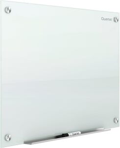 Magnetic Glass Dry Erase Whiteboard, Infinity, Frameless Mounting