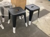 Set of 4 Backless Stools, 18"  - 2