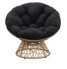 OSP Home Furnishings Papasan Chair, Black 