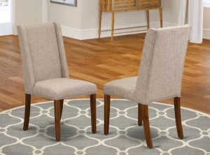 East West Furniture Florence Parson Dining Room Chairs, Set of 2 