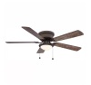 Hugger 52 in. LED Espresso Bronze Ceiling Fan