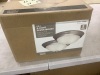 Commercial Electric 13 in. 2-Light Brushed Nickel Flush Mount with Frosted Glass Shade, 2-Pack - 3