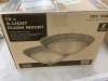 Commercial Electric 13 in. 2-Light Brushed Nickel Flush Mount with Frosted Glass Shade, 2-Pack - 2