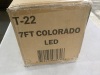 Holiday Time 7 ft Pre-Lit Flocked Colorado Artificial Christmas Tree with 190 Warm White LED Lights - 3