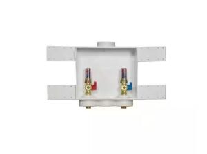 Oatey Quadtro 2 in. Copper Sweat Connection Washing Machine Outlet Box with Water Hammer Arresters