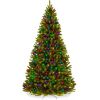 6' Pre-Lit Artificial Spruce Christmas Tree w/ Multicolored LED Lights