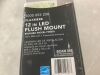 Hampton Bay Flaxmere 12 in. Brushed Nickel Dimmable LED Integrated Flush Mount with Frosted White Glass Shade - 3