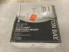 Hampton Bay Bourland 14 in. 3-Light Polished Chrome Semi-Flush Mount Ceiling Light Fixture with White and Clear Glass Double Shade - 2
