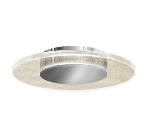 Artika Essence Disk 13 in. 1-Light Modern Chrome Integrated LED Flush Mount Ceiling Light Fixture