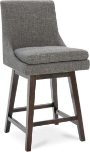 CHITA Counter Height Swivel Bar Stool with Back