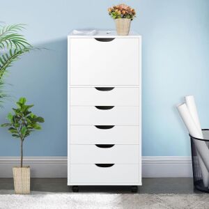 Naomi Home Carly 6-Drawer Office Storage File Cabinet 