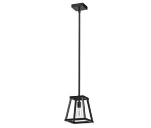 Feit Electric Katalyst 60-Watt 1-Light Matte Black Modern Adjustable CCT and 3-Light Modes Integrated LED Pendant Light