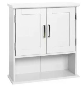 Glacier Bay Shaker Style 23 in. W x 8.5 in. D x 26 in. H Bathroom Storage Wall Cabinet in White