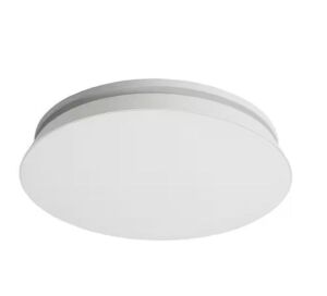 HOMEWERKS Round Decorative White 80 CFM Ceiling and Wall Mounted Bathroom Ventilation Exhaust Fan with Dimmable LED Light