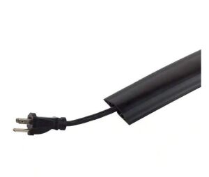 Commercial Electric 15 ft. PVC Floor Cord Protector in Black