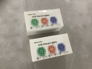 Lot of (2) Submersible LED Floral Lights 