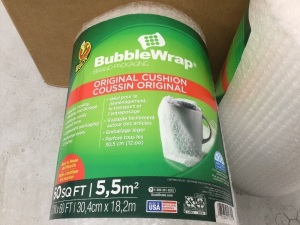 Duck Brand Bubble Wrap Roll, Multi Roll Set