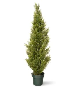 National Tree Company 48 in. Artificial Arborvitae Tree in Dark Green Round Growers Pot