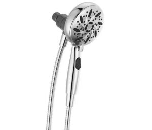 Delta SureDock Magnetic 6-Spray Patterns 1.75 GPM 4.94 in. Wall Mount Handheld Shower Head in Chrome