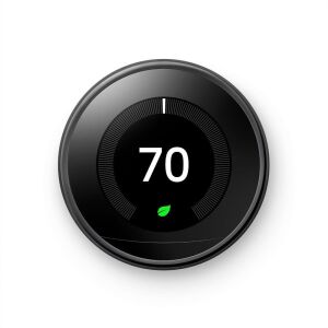 Google Nest Learning Thermostat, Mirror Black 